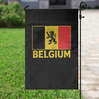 Vintage Belgium Soccer Flag with Lion Graphic Garden Flag Belgian Football Pride Gift for Fans
