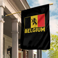 Vintage Belgium Soccer Flag with Lion Graphic Garden Flag Belgian Football Pride Gift for Fans