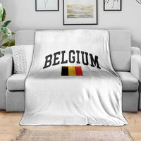 Vintage Belgium Throw Blanket Belgian Soccer Football Pride Gift for Fans
