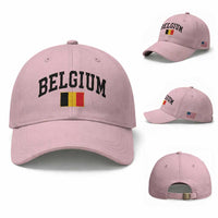 Vintage Belgium Baseball Cap Belgian Soccer Football Pride Gift for Fans