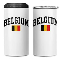 Vintage Belgium 4 in 1 Can Cooler Tumbler Belgian Soccer Football Pride Gift for Fans