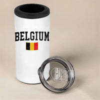 Vintage Belgium 4 in 1 Can Cooler Tumbler Belgian Soccer Football Pride Gift for Fans