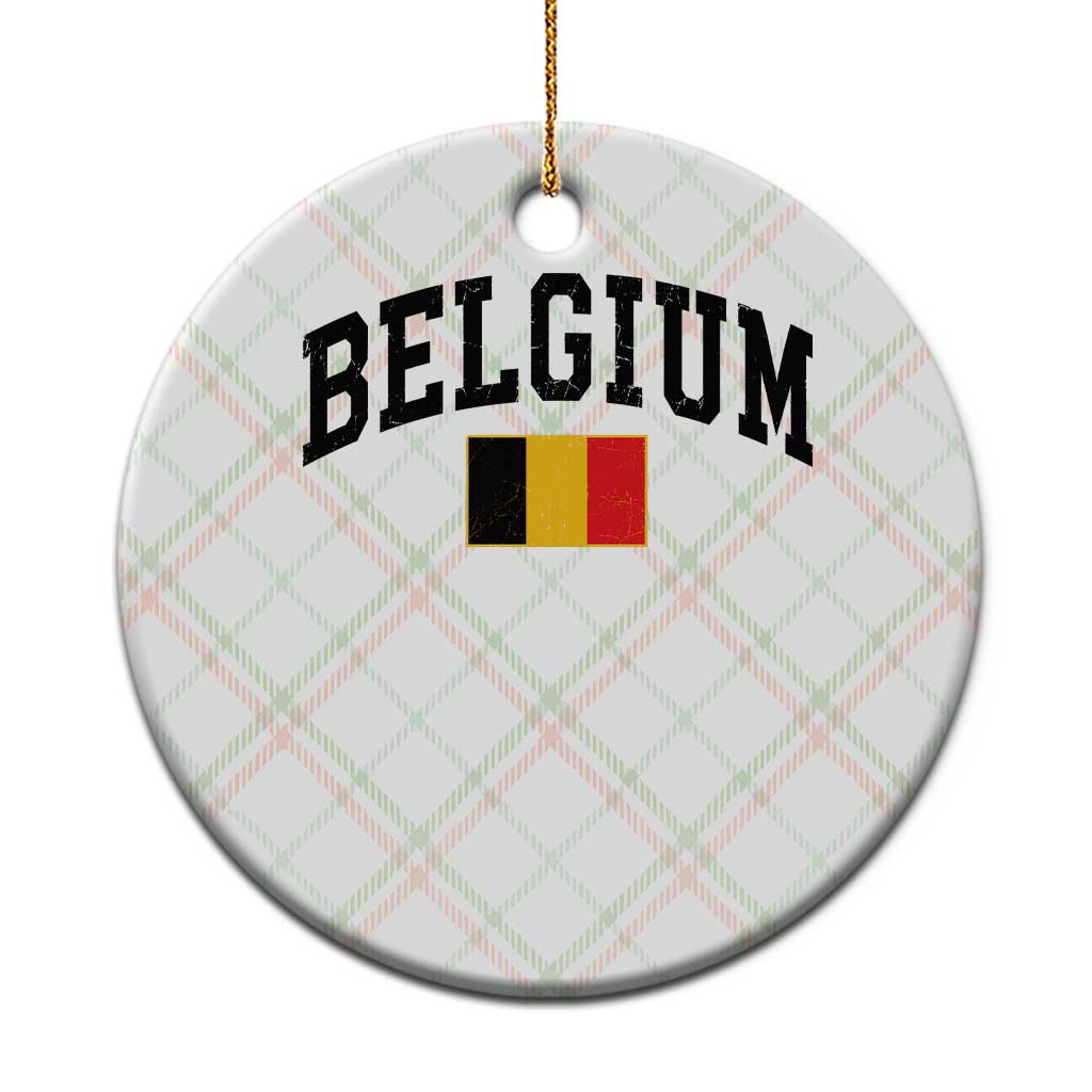 Vintage Belgium Ceramic Ornament Belgian Soccer Football Pride Gift for Fans