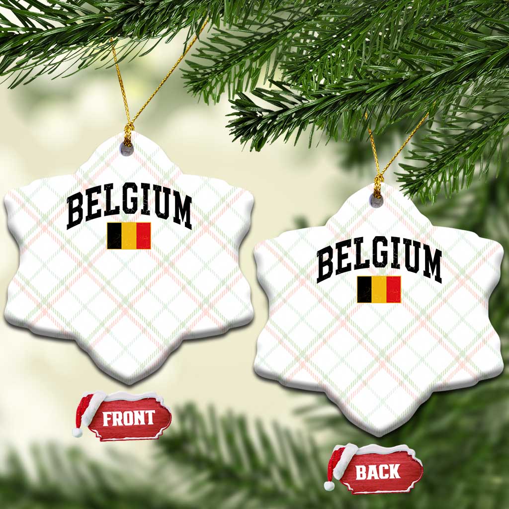 Vintage Belgium Ceramic Ornament Belgian Soccer Football Pride Gift for Fans
