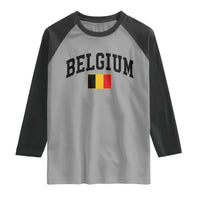 Vintage Belgium Raglan Shirt Belgian Soccer Football Pride Gift for Fans