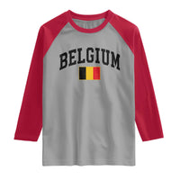 Vintage Belgium Raglan Shirt Belgian Soccer Football Pride Gift for Fans