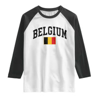 Vintage Belgium Raglan Shirt Belgian Soccer Football Pride Gift for Fans