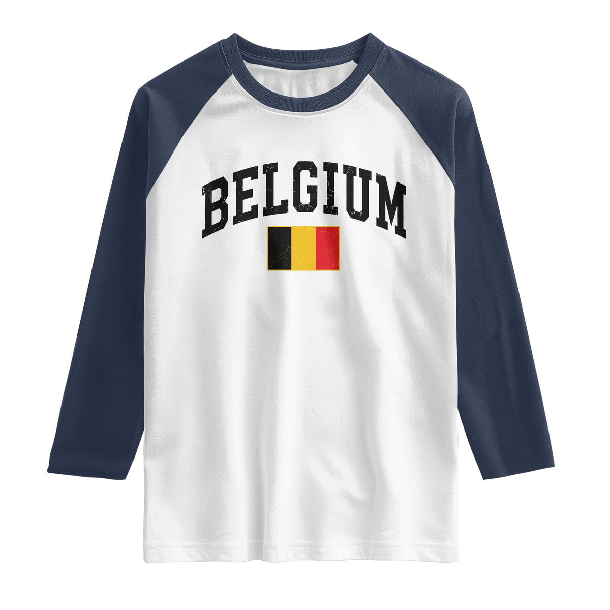 Vintage Belgium Raglan Shirt Belgian Soccer Football Pride Gift for Fans