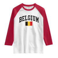 Vintage Belgium Raglan Shirt Belgian Soccer Football Pride Gift for Fans