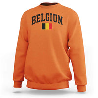 Vintage Belgium Sweatshirt Belgian Soccer Football Pride Gift for Fans