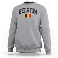 Vintage Belgium Sweatshirt Belgian Soccer Football Pride Gift for Fans