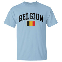 Vintage Belgium T Shirt Belgian Soccer Football Pride Gift for Fans