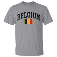 Vintage Belgium T Shirt Belgian Soccer Football Pride Gift for Fans