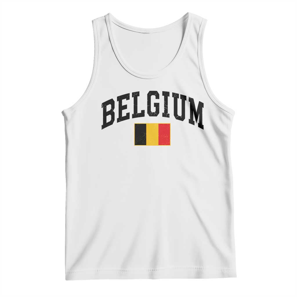 Vintage Belgium Tank Top Belgian Soccer Football Pride Gift for Fans