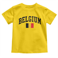 Vintage Belgium Toddler T Shirt Belgian Soccer Football Pride Gift for Fans