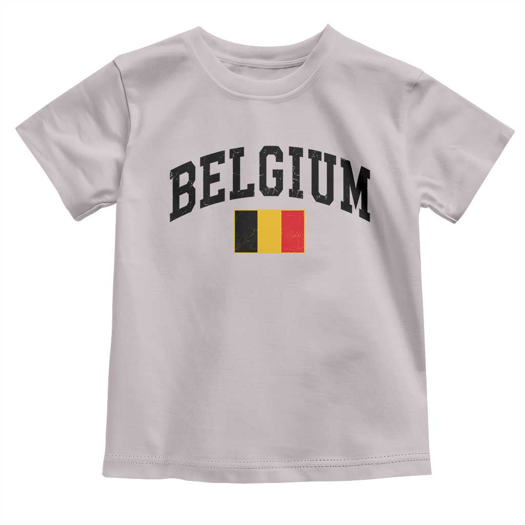 Vintage Belgium Toddler T Shirt Belgian Soccer Football Pride Gift for Fans