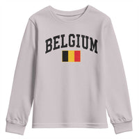 Vintage Belgium Youth Sweatshirt Belgian Soccer Football Pride Gift for Fans