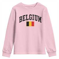 Vintage Belgium Youth Sweatshirt Belgian Soccer Football Pride Gift for Fans