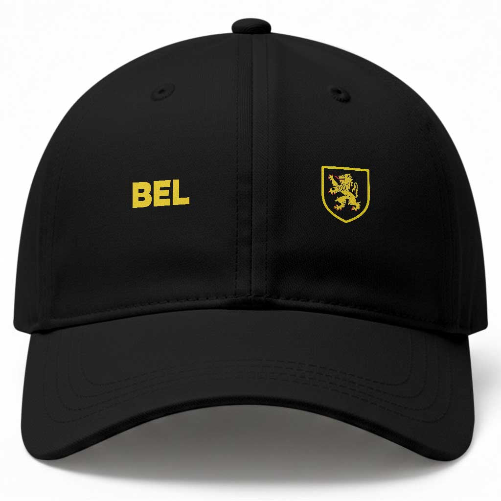 Vintage Belgium Baseball Cap Belgian Football Pride Belgium Lion Crest Soccer Graphic