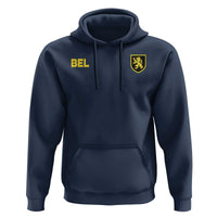 Vintage Belgium Hoodie Belgian Football Pride Belgium Lion Crest Soccer Graphic