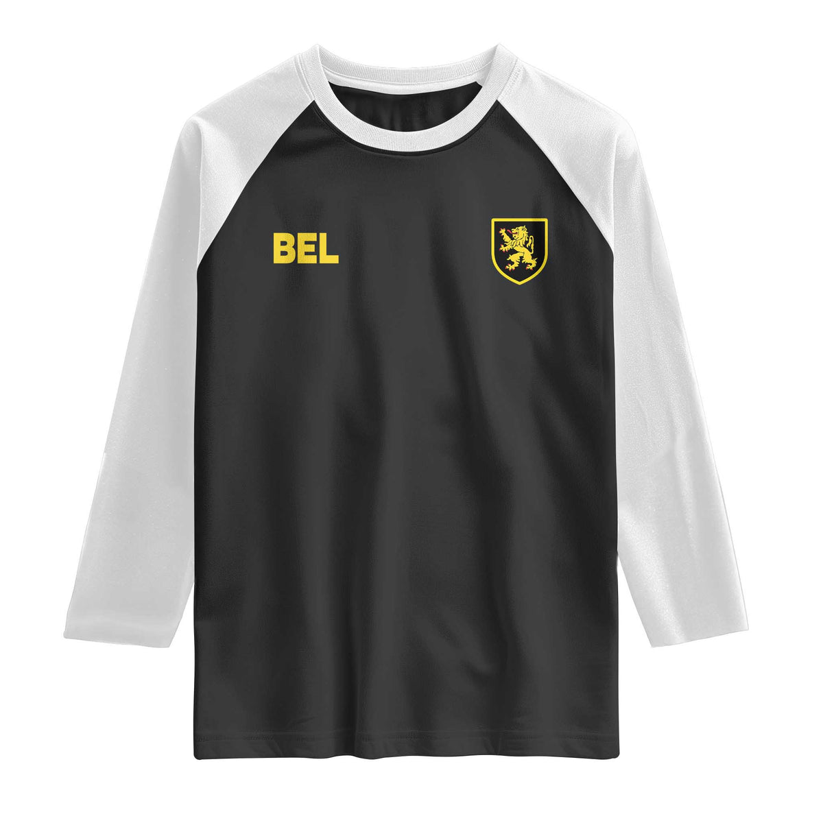 Vintage Belgium Raglan Shirt Belgian Football Pride Belgium Lion Crest Soccer Graphic