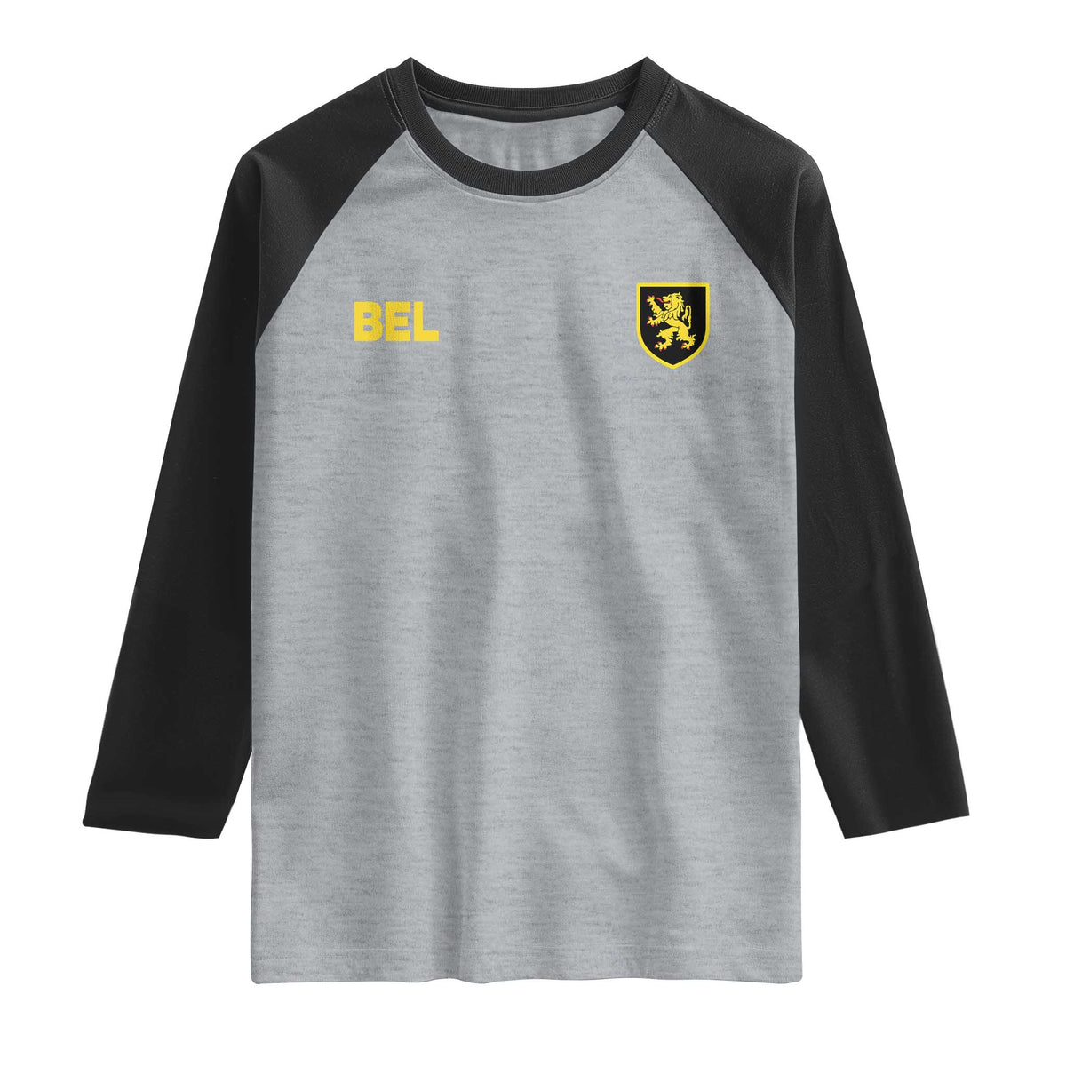 Vintage Belgium Raglan Shirt Belgian Football Pride Belgium Lion Crest Soccer Graphic
