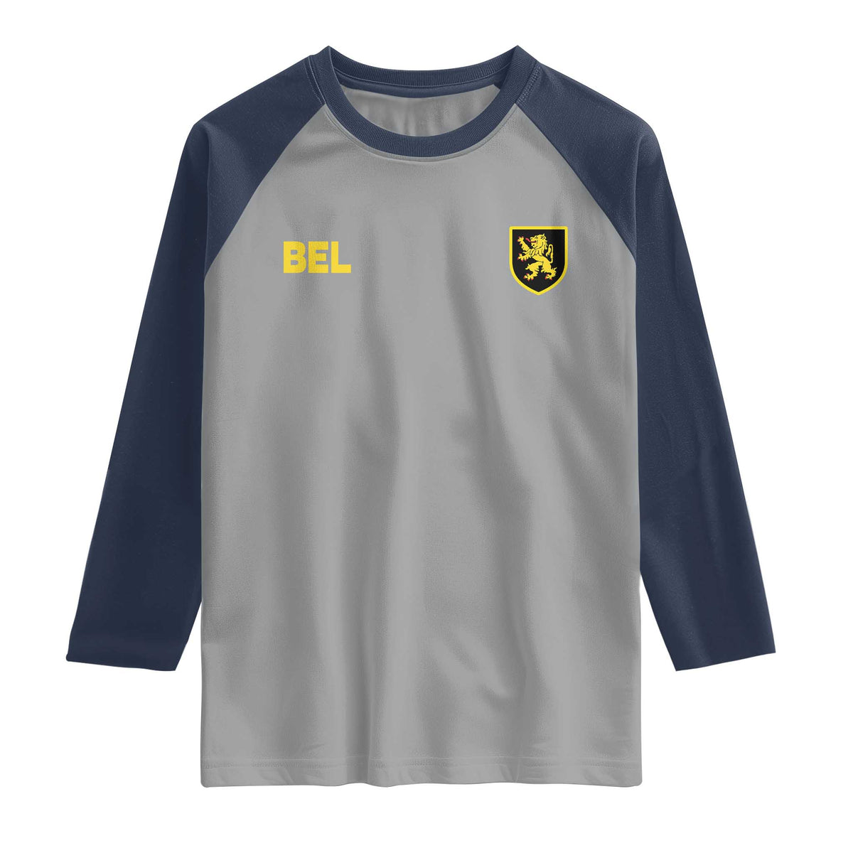 Vintage Belgium Raglan Shirt Belgian Football Pride Belgium Lion Crest Soccer Graphic