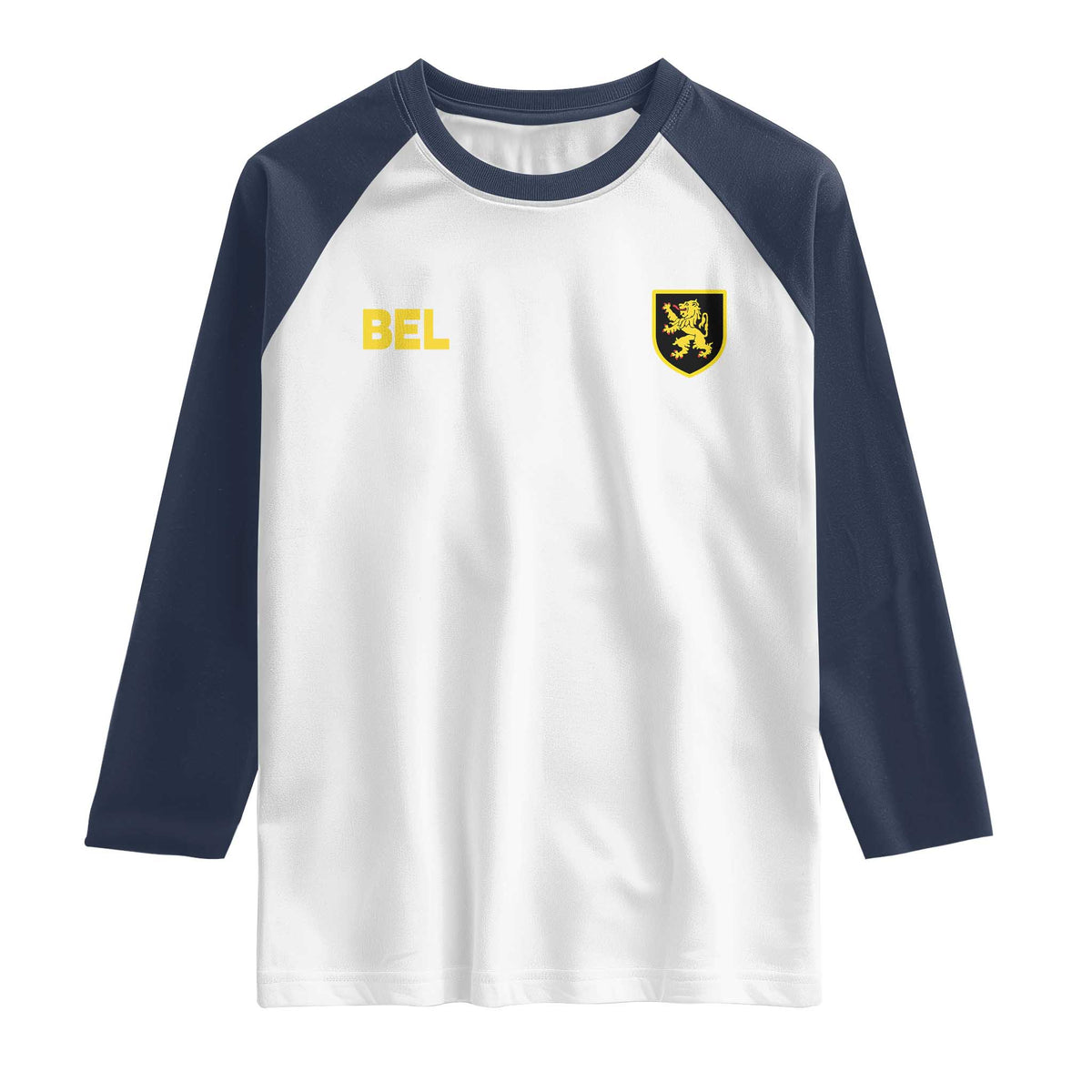 Vintage Belgium Raglan Shirt Belgian Football Pride Belgium Lion Crest Soccer Graphic