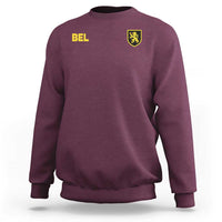 Vintage Belgium Sweatshirt Belgian Football Pride Belgium Lion Crest Soccer Graphic