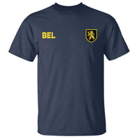 Vintage Belgium T Shirt Belgian Football Pride Belgium Lion Crest Soccer Graphic