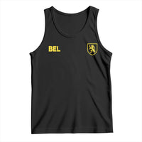 Vintage Belgium Tank Top Belgian Football Pride Belgium Lion Crest Soccer Graphic