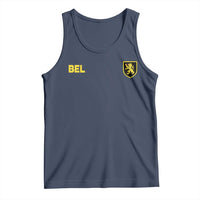 Vintage Belgium Tank Top Belgian Football Pride Belgium Lion Crest Soccer Graphic