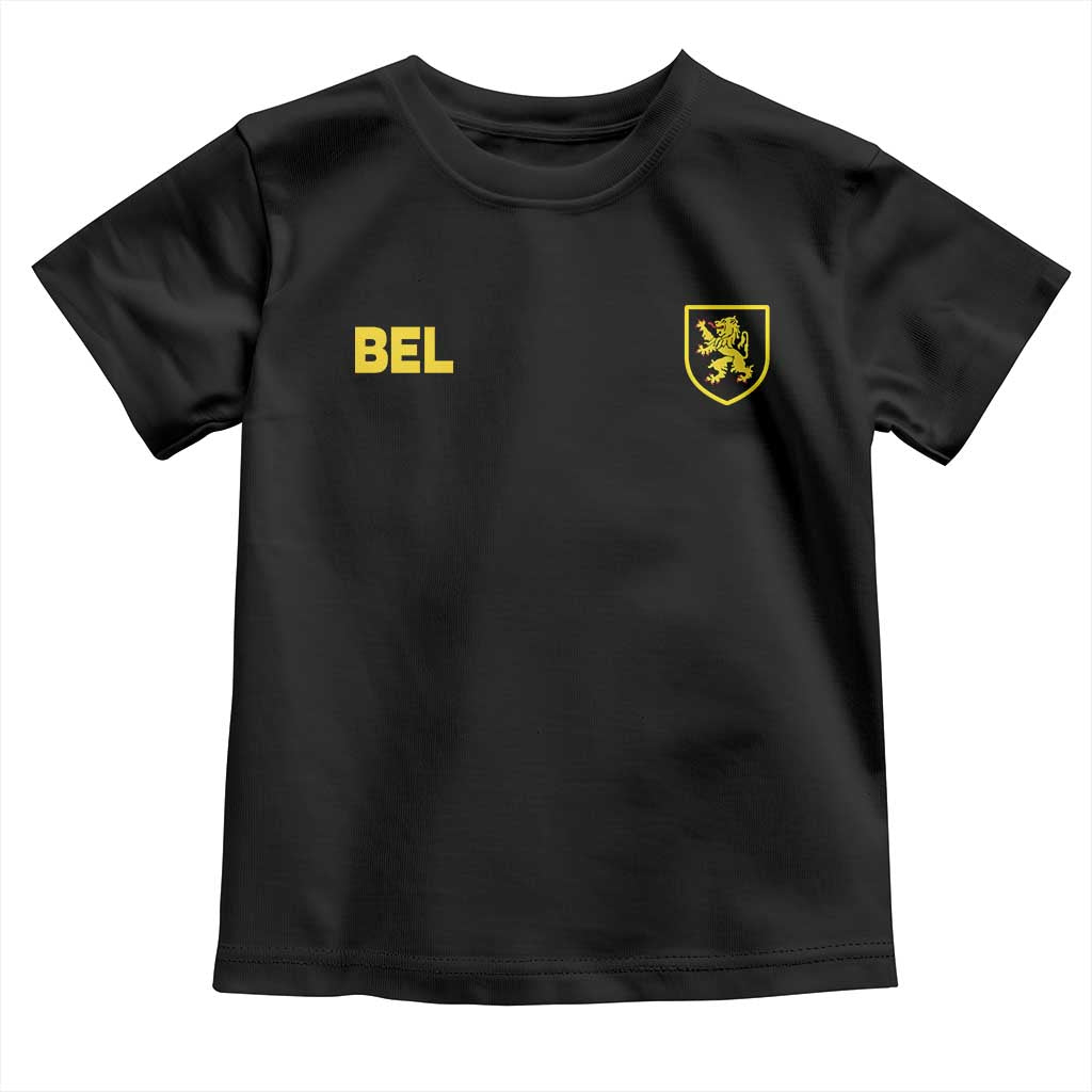 Vintage Belgium Toddler T Shirt Belgian Football Pride Belgium Lion Crest Soccer Graphic