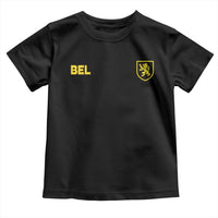 Vintage Belgium Toddler T Shirt Belgian Football Pride Belgium Lion Crest Soccer Graphic