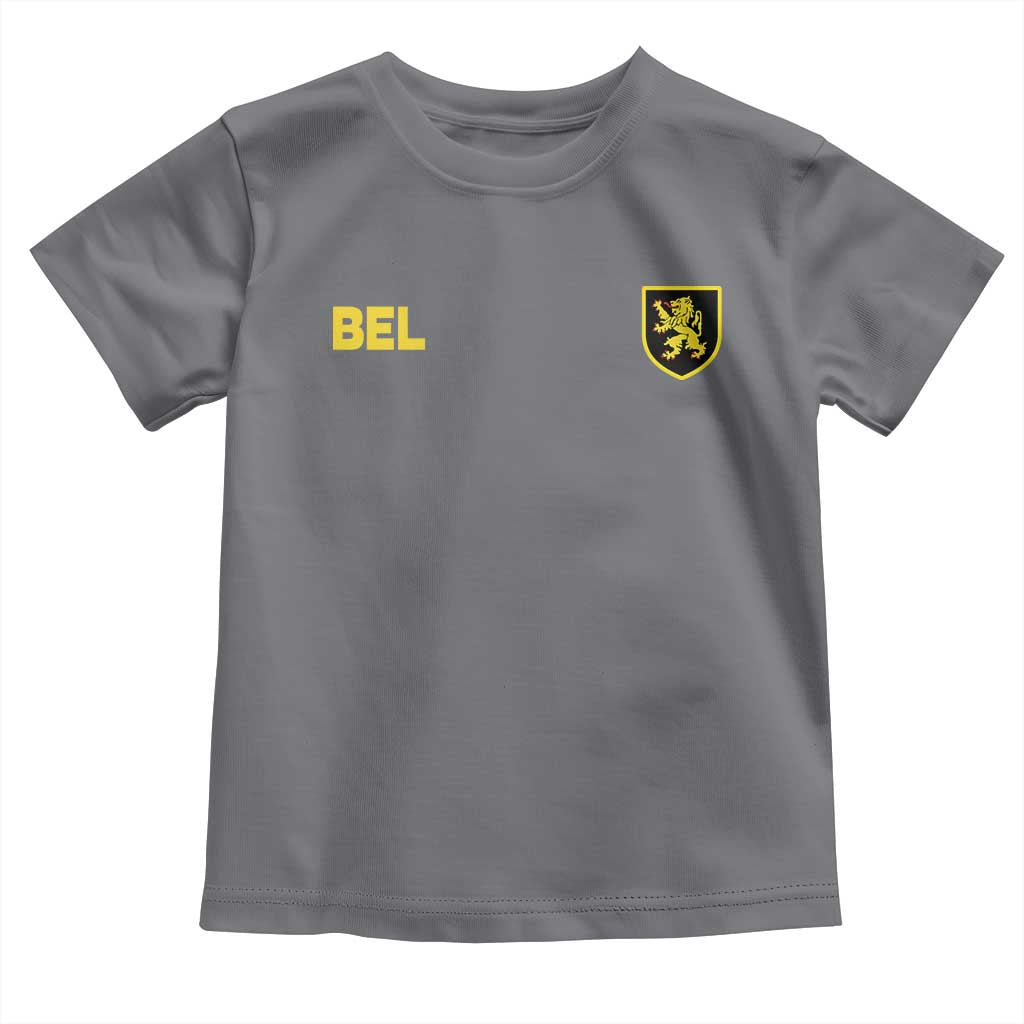 Vintage Belgium Toddler T Shirt Belgian Football Pride Belgium Lion Crest Soccer Graphic