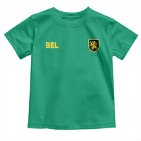 Vintage Belgium Toddler T Shirt Belgian Football Pride Belgium Lion Crest Soccer Graphic