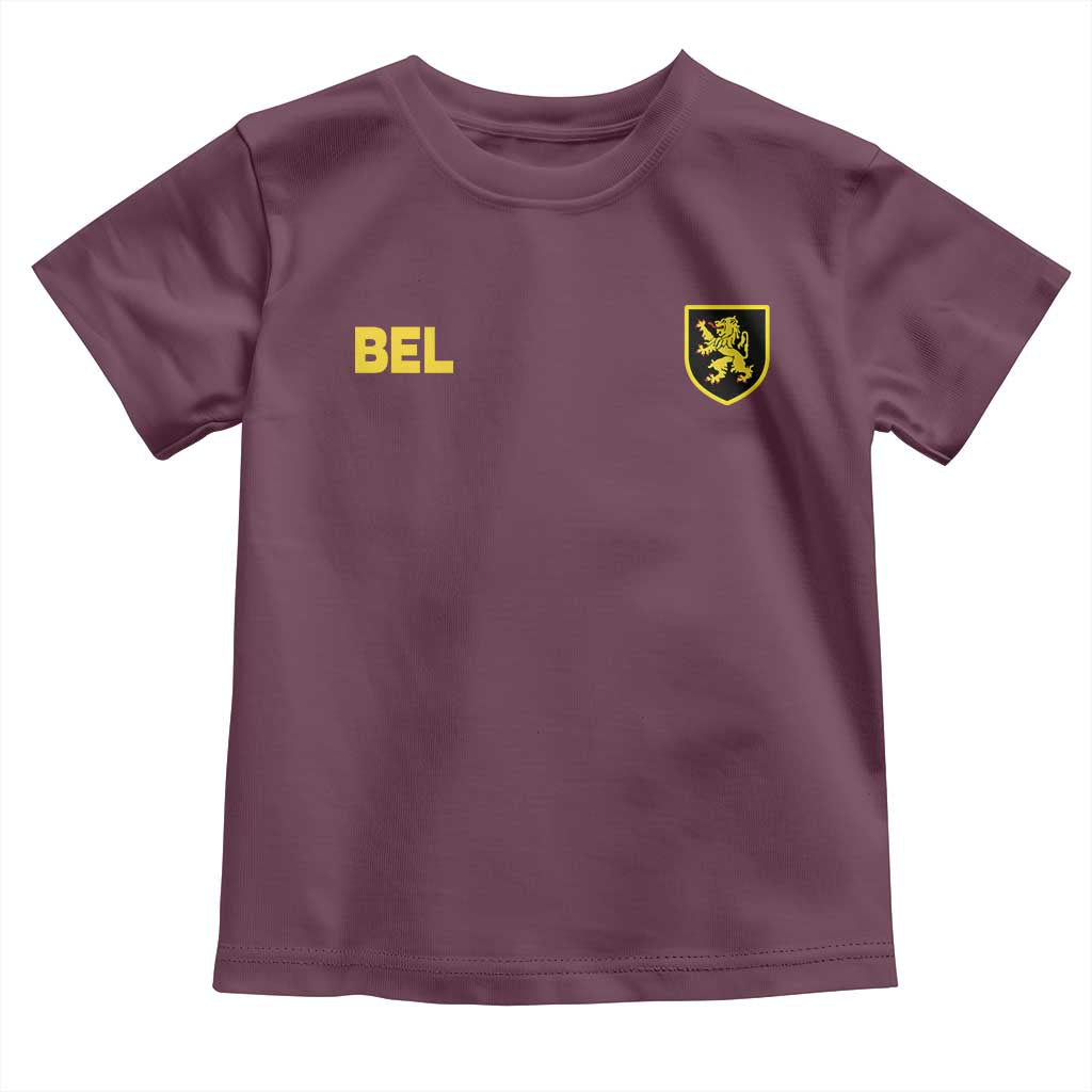 Vintage Belgium Toddler T Shirt Belgian Football Pride Belgium Lion Crest Soccer Graphic