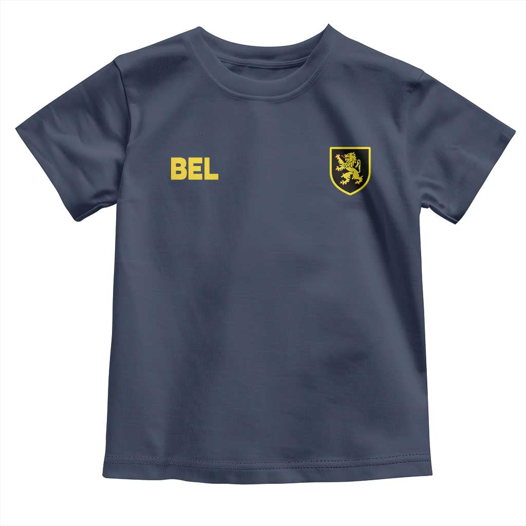 Vintage Belgium Toddler T Shirt Belgian Football Pride Belgium Lion Crest Soccer Graphic
