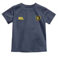 Vintage Belgium Toddler T Shirt Belgian Football Pride Belgium Lion Crest Soccer Graphic