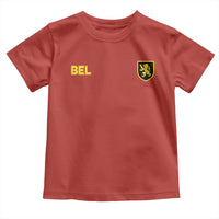 Vintage Belgium Toddler T Shirt Belgian Football Pride Belgium Lion Crest Soccer Graphic