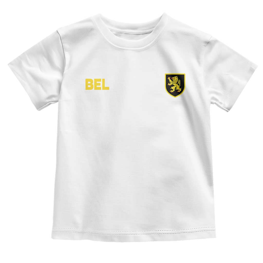 Vintage Belgium Toddler T Shirt Belgian Football Pride Belgium Lion Crest Soccer Graphic