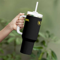 Vintage Belgium Tumbler With Handle Belgian Football Pride Belgium Lion Crest Soccer Graphic