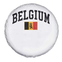 Vintage Belgium Spare Tire Cover Lion Royal Flag Graphic Belgian Soccer Football Pride Gift for Fans