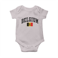 Vintage Belgium Baby Onesie Lion Royal Flag Graphic Belgian Soccer Football Pride Gift for Fans