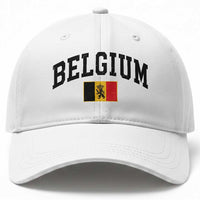 Vintage Belgium Baseball Cap Lion Royal Flag Graphic Belgian Soccer Football Pride Gift for Fans