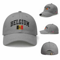 Vintage Belgium Baseball Cap Lion Royal Flag Graphic Belgian Soccer Football Pride Gift for Fans