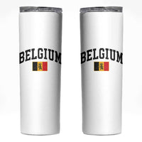 Vintage Belgium Skinny Tumbler Lion Royal Flag Graphic Belgian Soccer Football Pride Gift for Fans