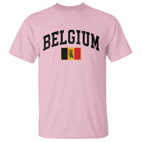 Vintage Belgium T Shirt Lion Royal Flag Graphic Belgian Soccer Football Pride Gift for Fans