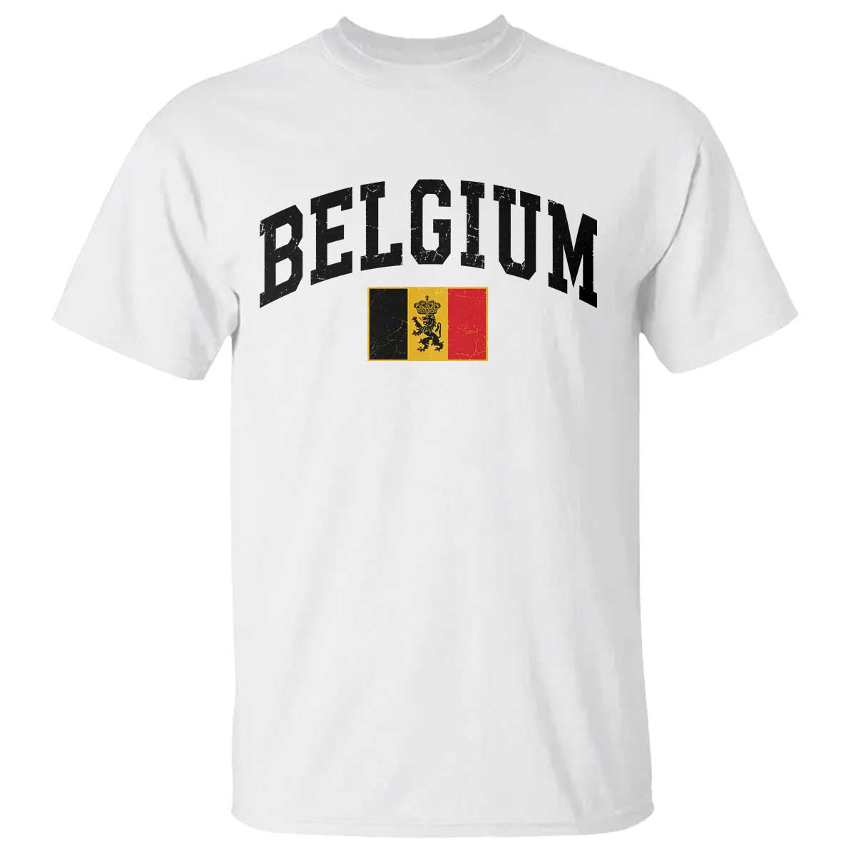 Vintage Belgium T Shirt Lion Royal Flag Graphic Belgian Soccer Football Pride Gift for Fans