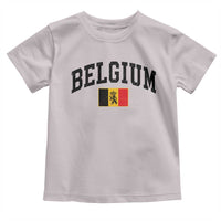 Vintage Belgium Toddler T Shirt Lion Royal Flag Graphic Belgian Soccer Football Pride Gift for Fans